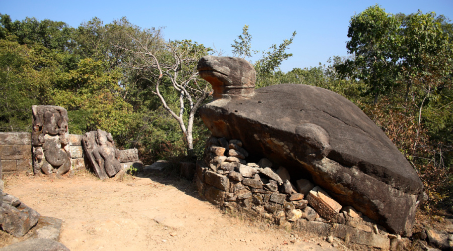 schildpad lord vishnu in bandhavgarh fort