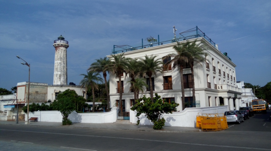 pondicherry puducherry white town vuurtoren